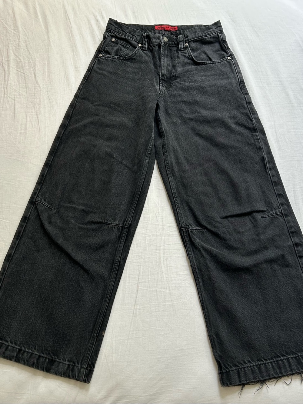 Jaded London Black Wide-Leg Jeans